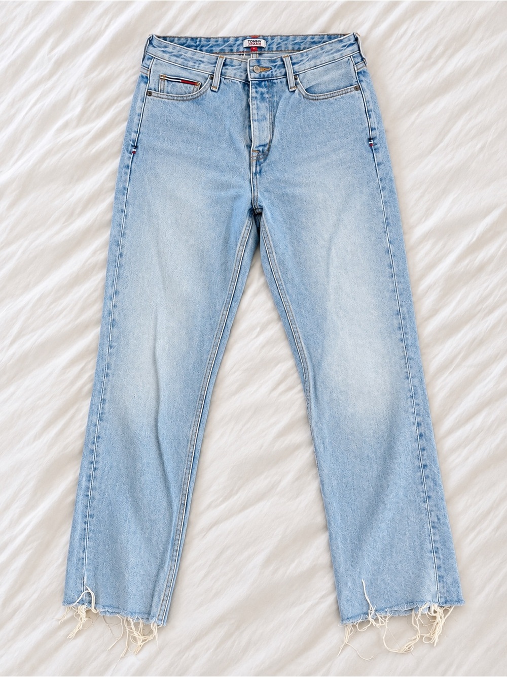 Tommy Hilfiger Light Blue Straight-Leg Jeans